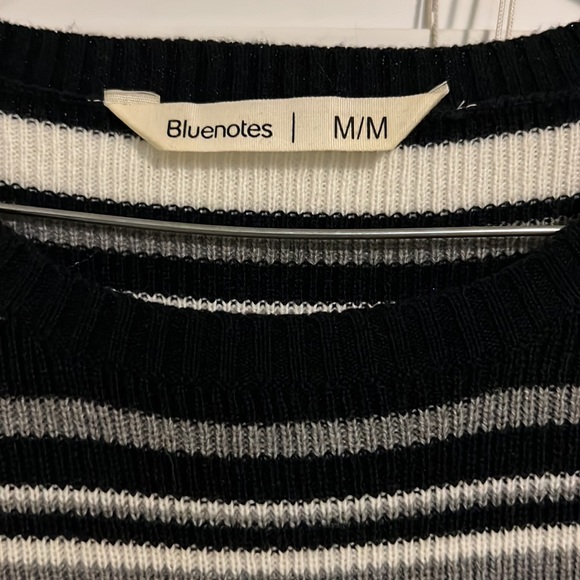 Bluenotes, size medium, blue, white and grey sweater dress. - Picture 2 of 2